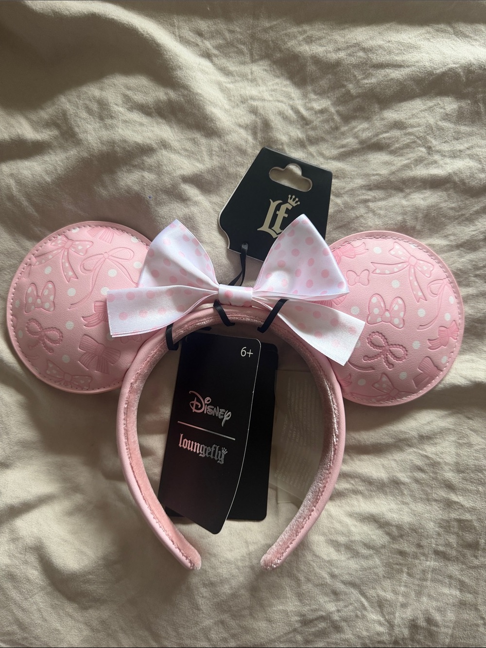 Loungefly Pink Bows Minnie Ear Headband NWT
